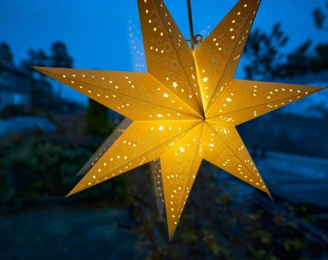 Vianoce v Dánsku vianočná hviezda