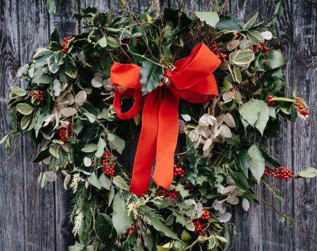 sviatok Yule vianočný veniec
